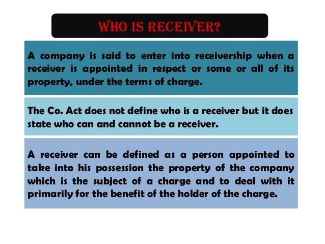 Escort girl dominatrice Liquidating receiver definition law